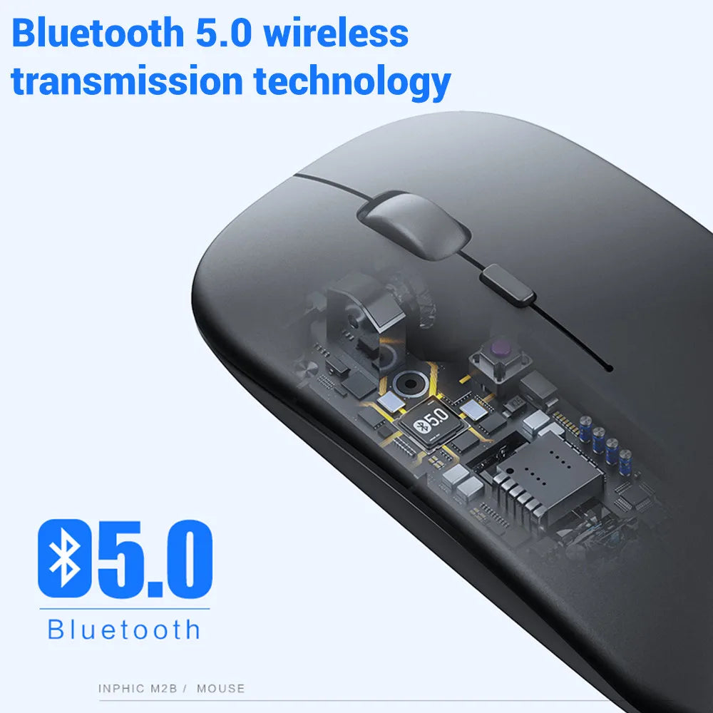 Mouse Portátil Recarregável Wireless