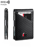 Carteira Masculina Fina em Couro PU