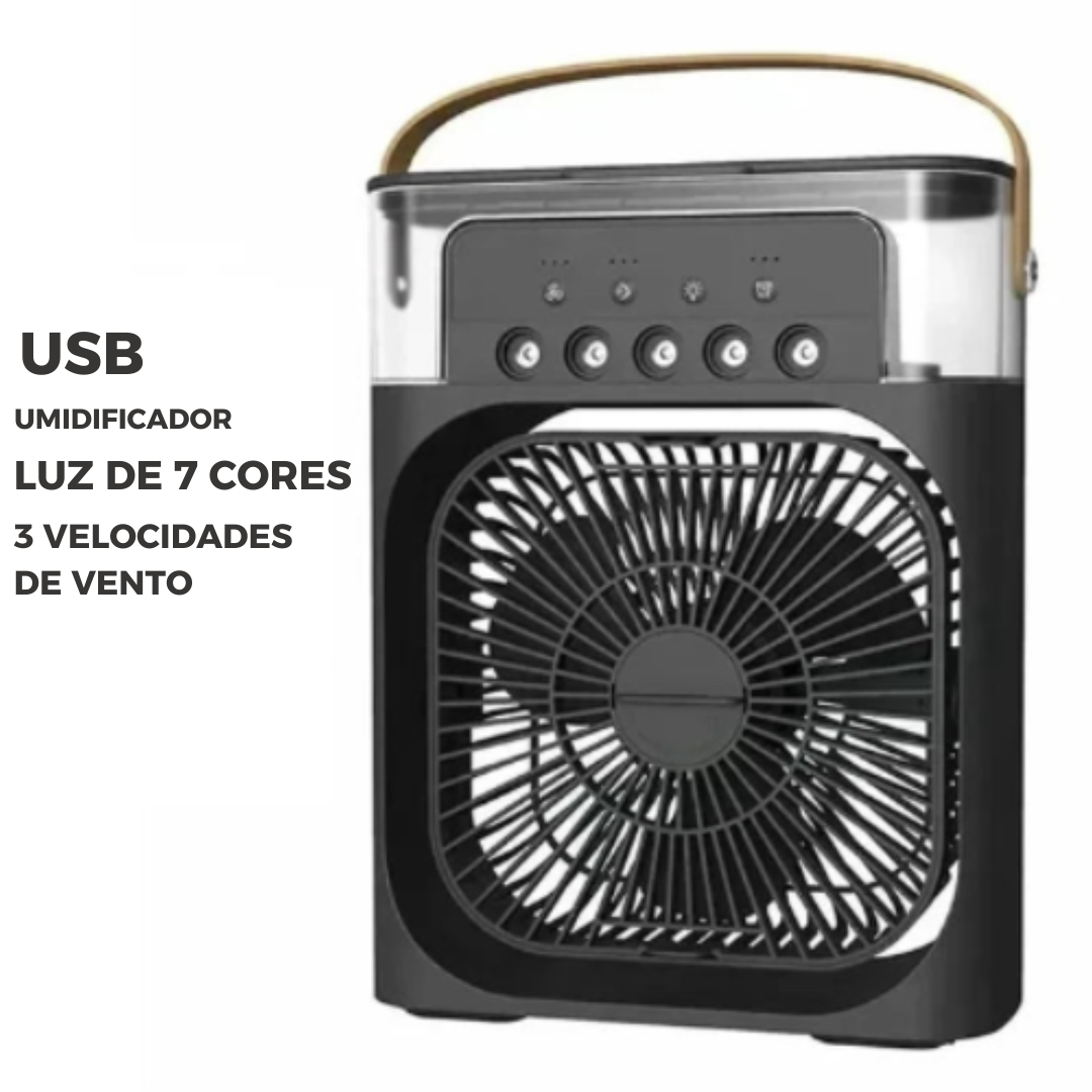 Mini Ar Condicionado Ventilador Portátil Água USB