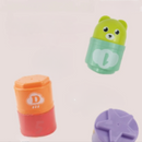 Brinquedo de Copos para Encaixe Tipo Quebra Cabeça Infantil