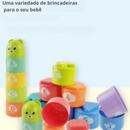 Brinquedo de Copos para Encaixe Tipo Quebra Cabeça Infantil