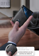 Carteira Masculina Fina em Couro PU