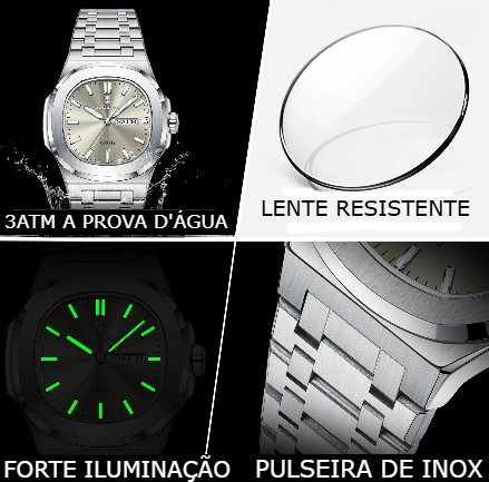 Relógio de Pulso POEDAGAR Masculino a Prova D'água