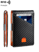 Carteira Masculina Fina em Couro PU