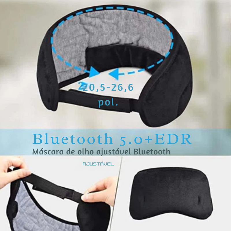 Máscara de Dormir com Fone de Ouvido Bluetooth 5.0
