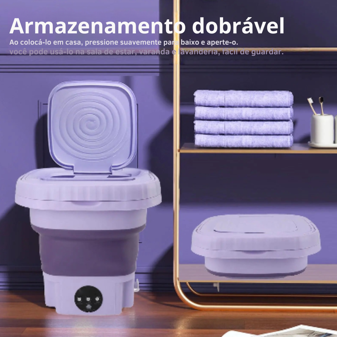 Mini Máquina de Lavar Portátil 8L