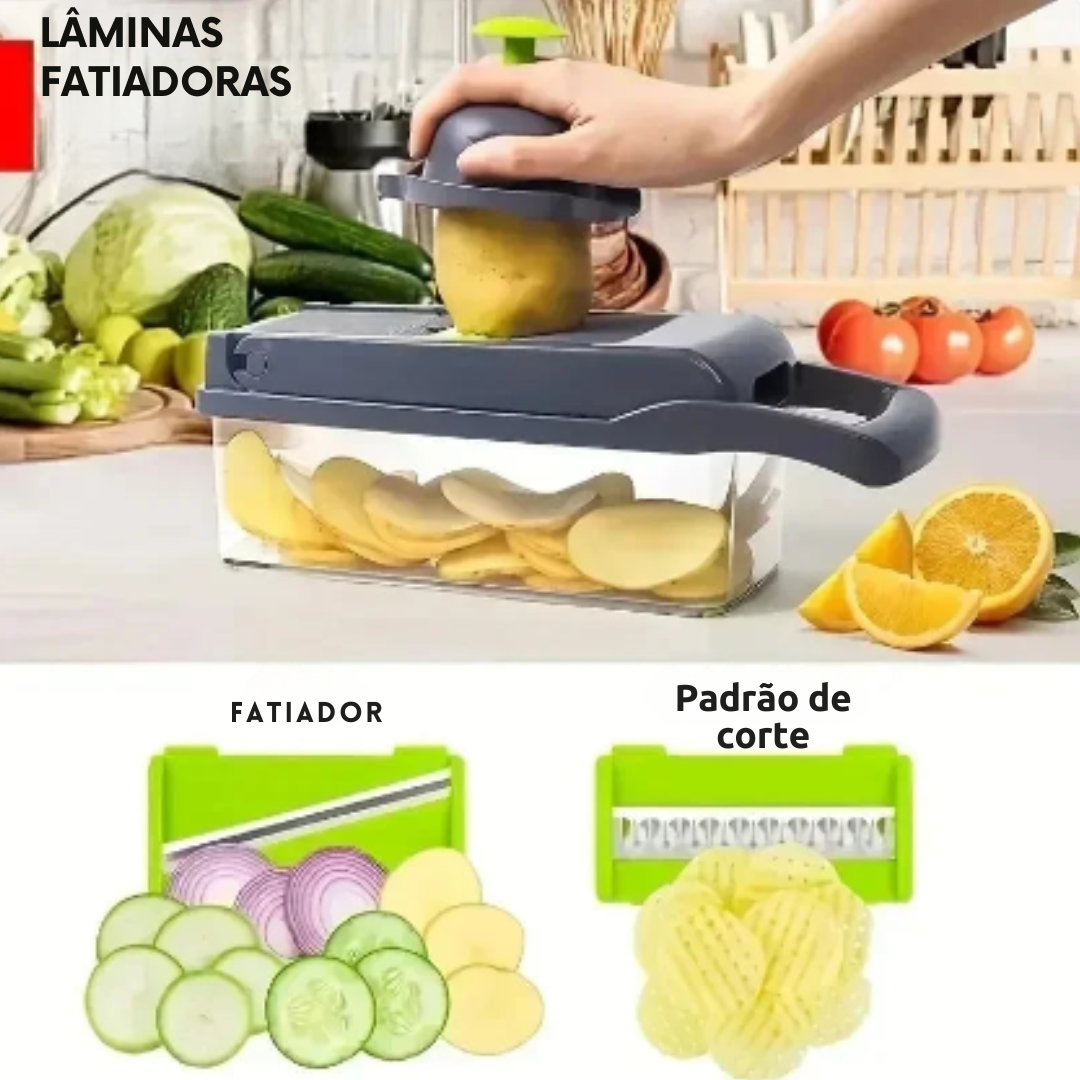 Cortador Multifuncional para Legumes, Frutas e Vegetais