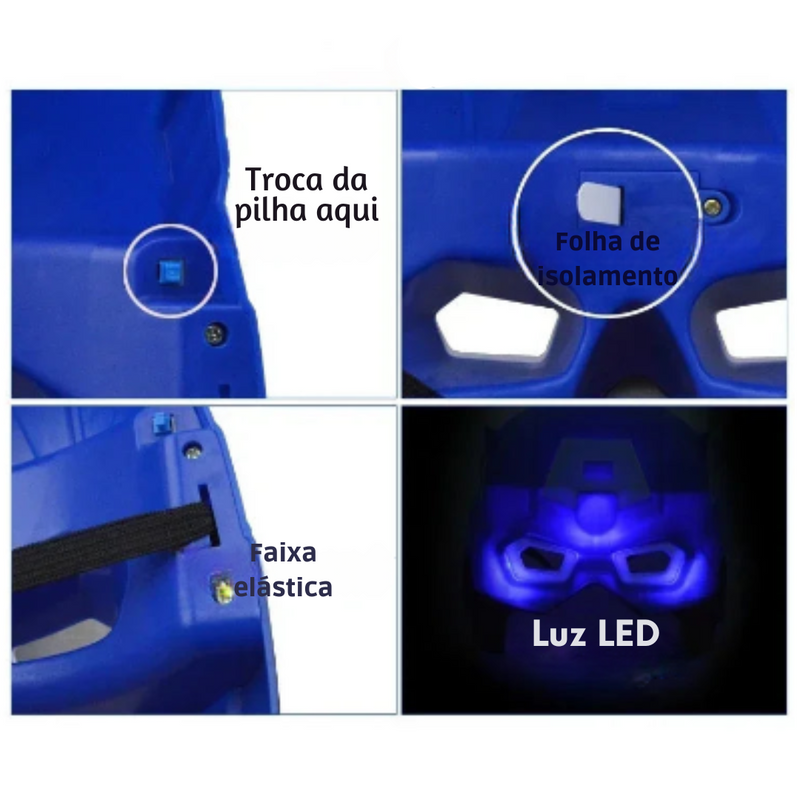 Mascaras de Heróis da MARVEL