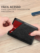 Carteira Masculina Fina em Couro PU