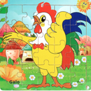 Quebra-Cabeça 20 Peças de Madeira