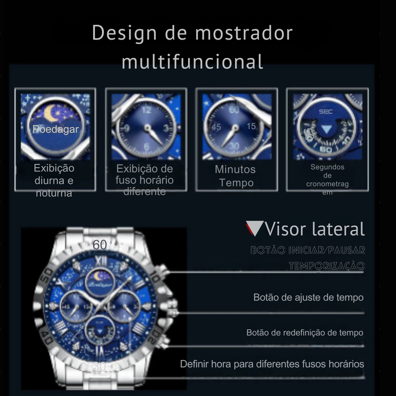 Relógio Masculino POEDAGAR