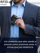 Carteira Masculina Fina em Couro PU