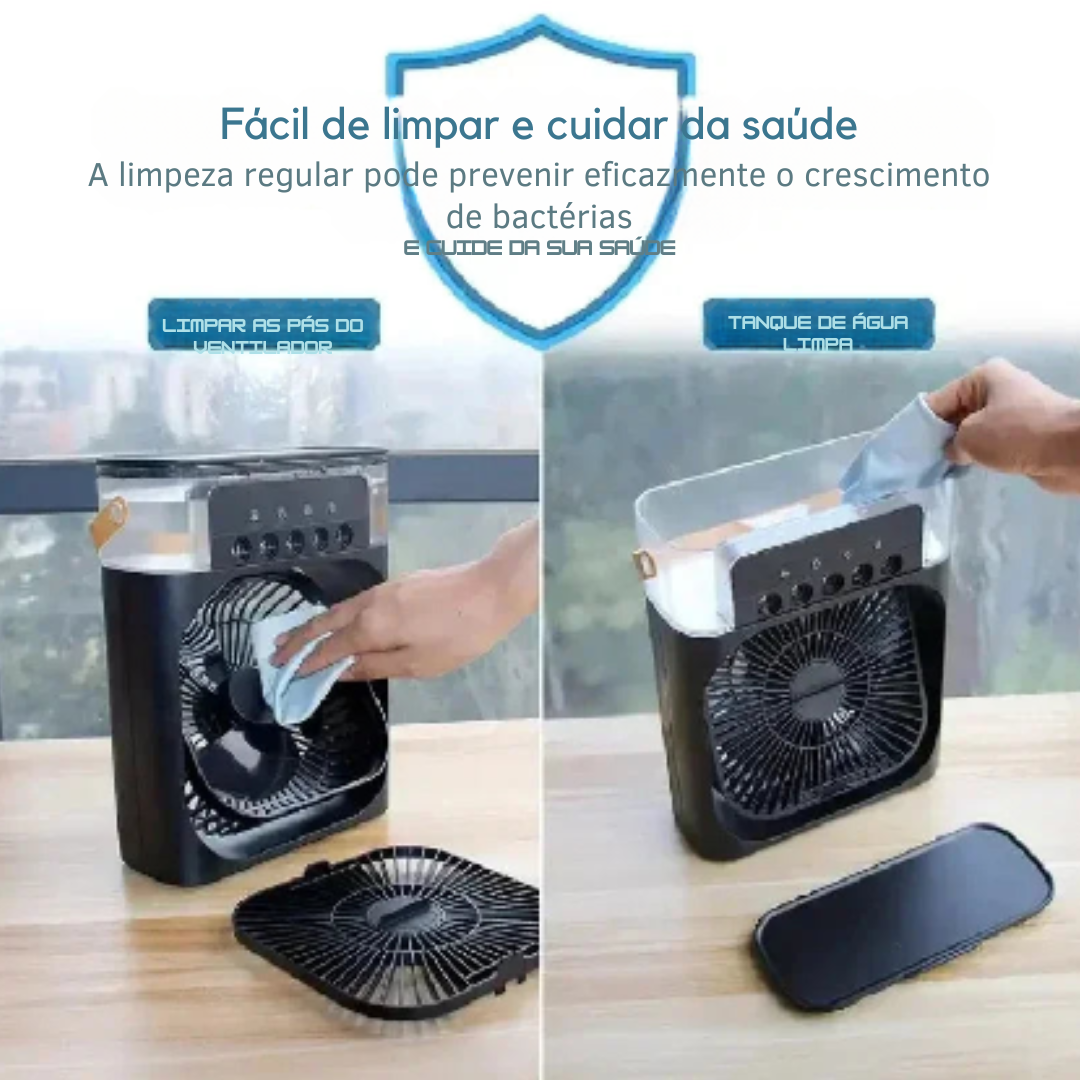 Mini Ar Condicionado Ventilador Portátil Água USB