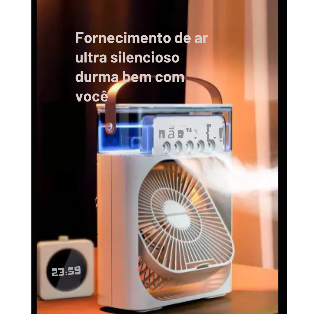 Mini Ar Condicionado Ventilador Portátil Água USB