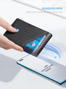 Carteira Masculina Fina em Couro PU