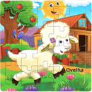 Quebra-Cabeça 20 Peças de Madeira