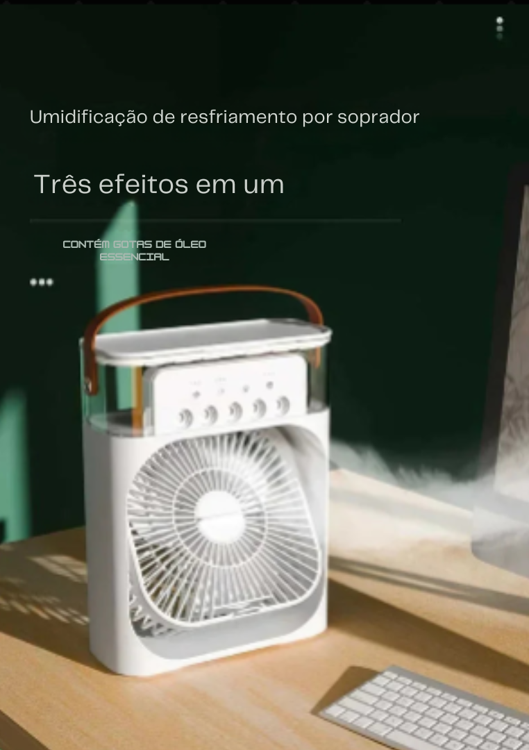 Mini Ar Condicionado Ventilador Portátil Água USB