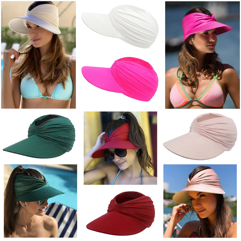Chapéu Feminino para Sol com Franzido