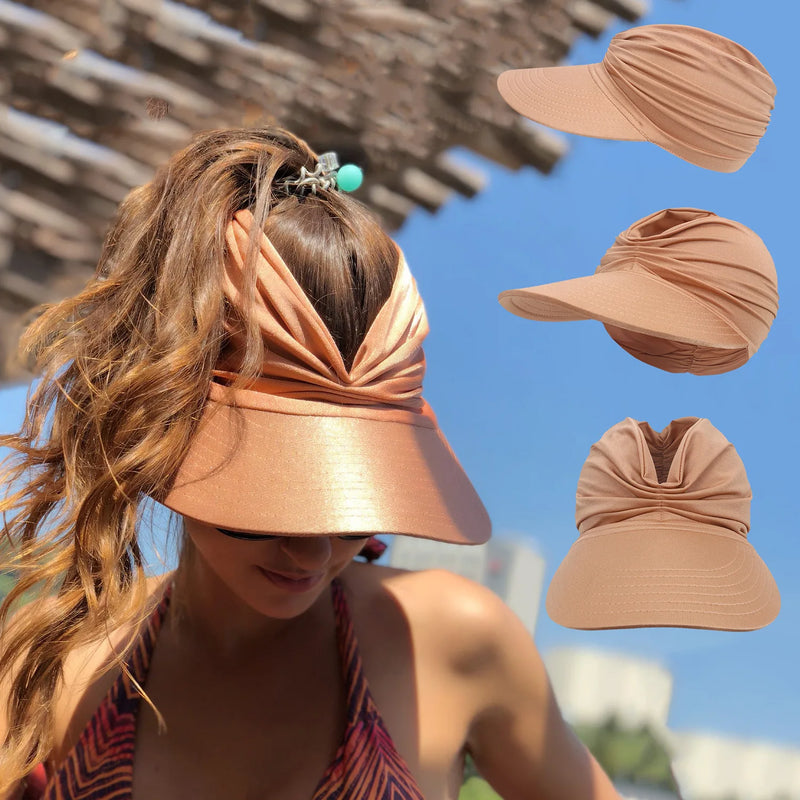 Chapéu Feminino para Sol com Franzido