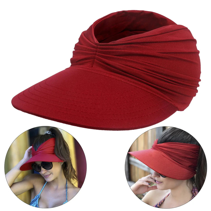 Chapéu Feminino para Sol com Franzido
