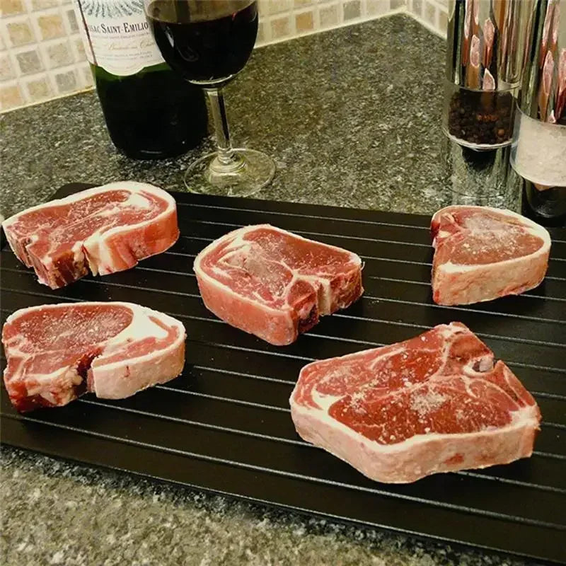 Tábua de Descongelamento Rápido de Carne em Alumínio