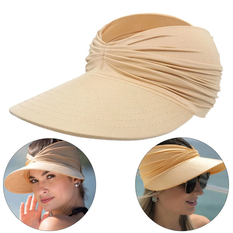 Chapéu Feminino para Sol com Franzido