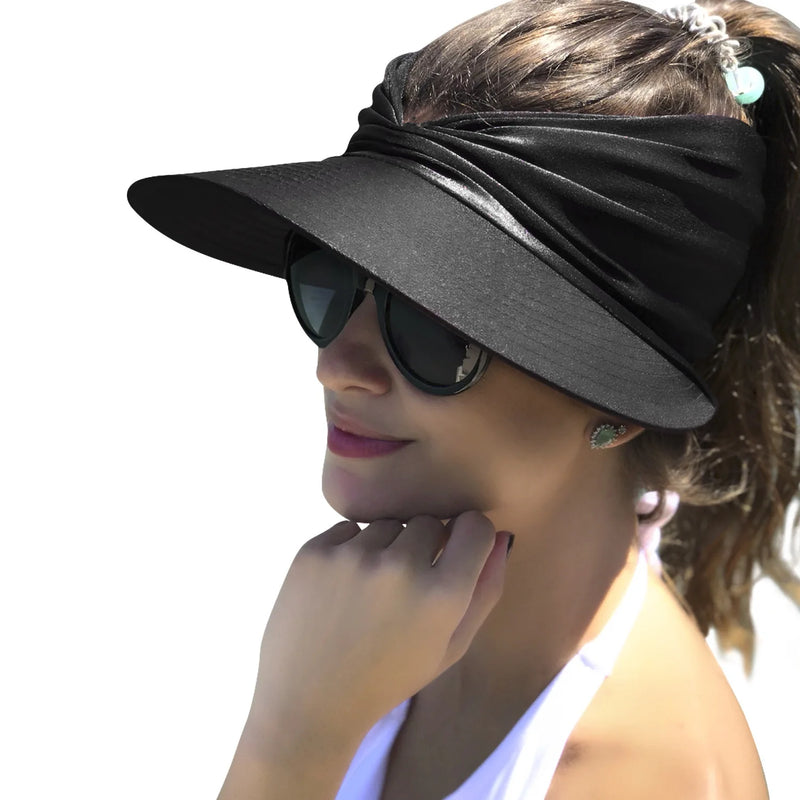 Chapéu Feminino para Sol com Franzido