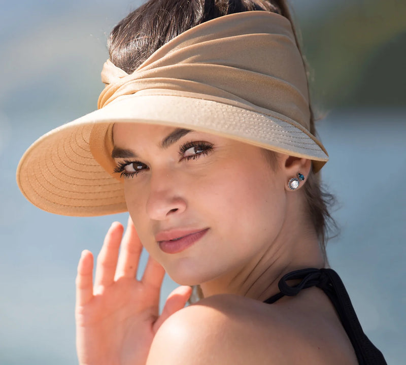 Chapéu Feminino para Sol com Franzido