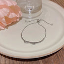 Bracelete de Prata com Pedra Zircônia