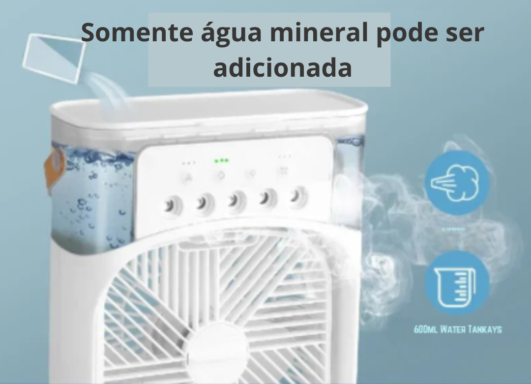 Mini Ar Condicionado Ventilador Portátil Água USB