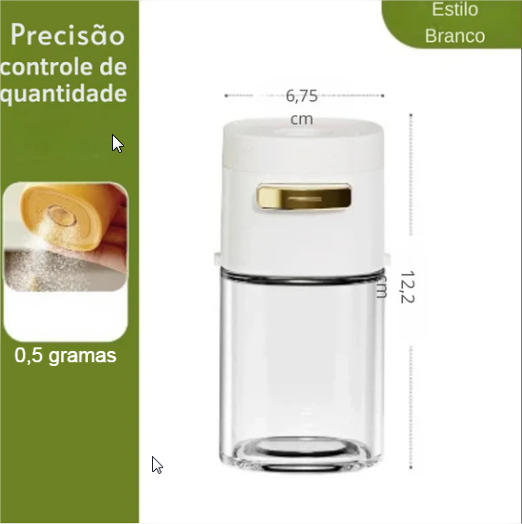 Saleiro Medidor de Porção